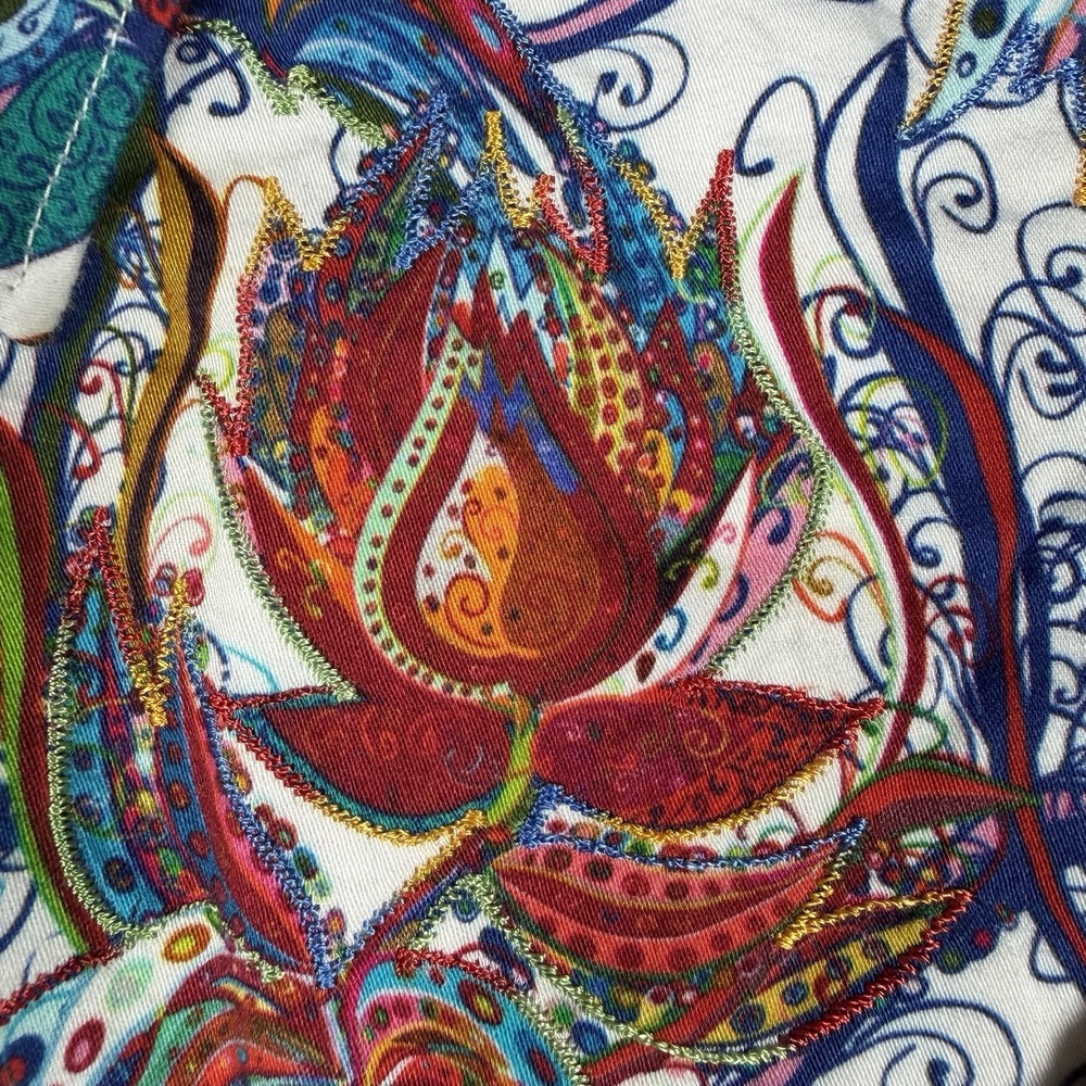 Robert Graham Men's Shirt Hilliard Textured Paisley Colorful Northchase Sz M EUC - Picture 2 of 10